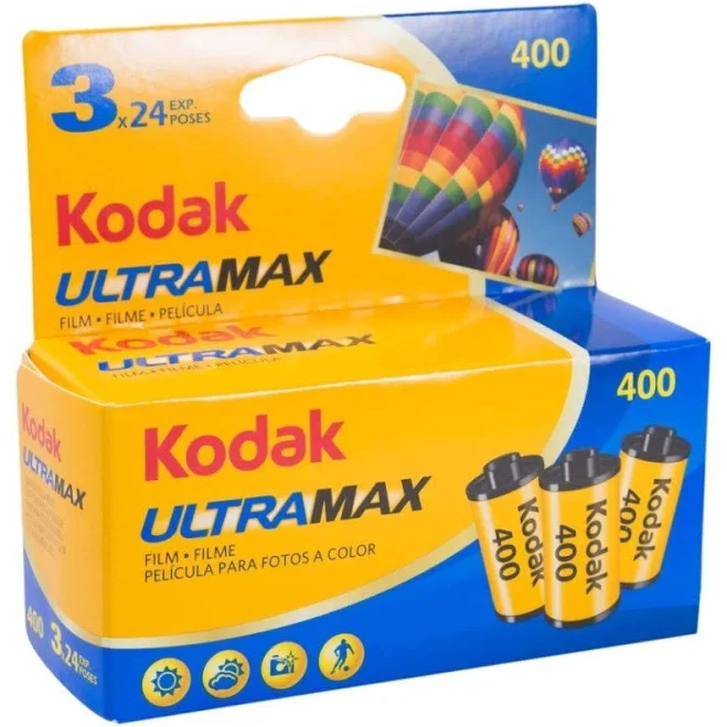 Kodak Ultramax 400 35mm Film (24 Exposure) [3 Pack]
