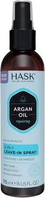 HASK Argan Oil Repairing 5-in-1 Leave-In Conditioner for all hair types, colour safe, gluten-free, sulfate-free, paraben-free - 1 175 mL Bottle