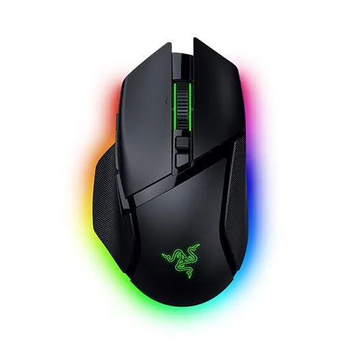 Razer Basilisk V3 Pro 35K Wireless Gaming Mouse: HyperScroll Tilt Wheel - 35K DPI Optical Sensor Gen 2-13 Customizable Controls - RGB - Optical Switches Gen 3 - Up to 140 Hr Battery - Phantom Green