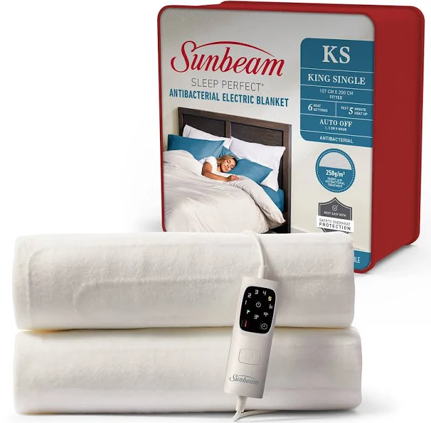 Sunbeam Sleep Perfect Fitted Antibacterial King