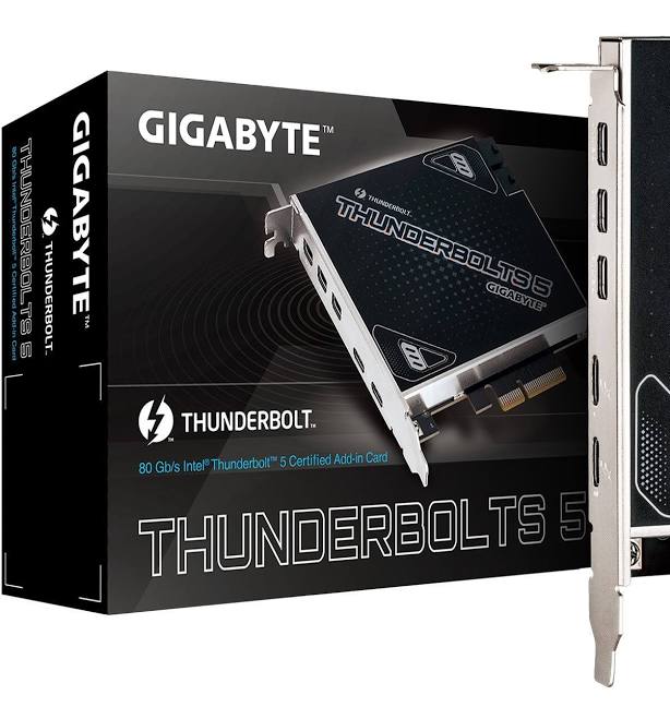 Gigabyte CARD THUNDERBOLTS 5 1.0 add-in card?, Intel® JHL9580 Thunderbolt 5 c -