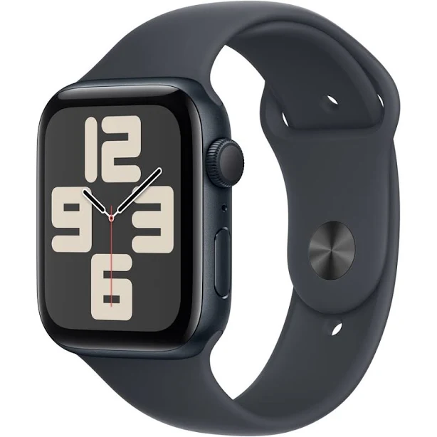 Apple Watch SE GPS 44mm Midnight Aluminium - Midnight Sport Band - M/L