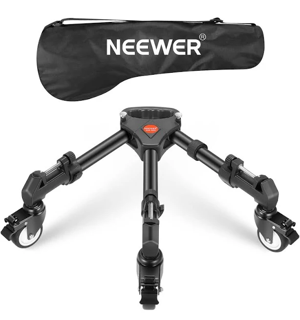 NEEWER Photography Tripod Dolly, Heavy Duty 33lbs Capacity Tripod Wheels with 2 inch Rubber Wheels, Adjustable Leg Mount and Carry Bag for Canon Nikon Sony DSLR Cameras Camcorder Photo Video Lighting