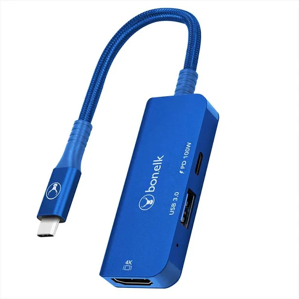 Bonelk Long-Life 3in1 Multiport Hub (Blue)