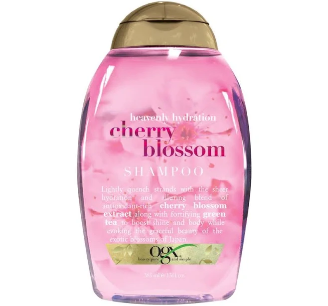 Ogx Heavenly Hydration + Shine Cherry Blossom Shampoo For Thin And Fine Hair 385mL
