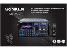 Sonken SA-767 Professional Karaoke Mixing Amplifier 1000W RMS with USB Vocal & Music Recording, Bluetooth