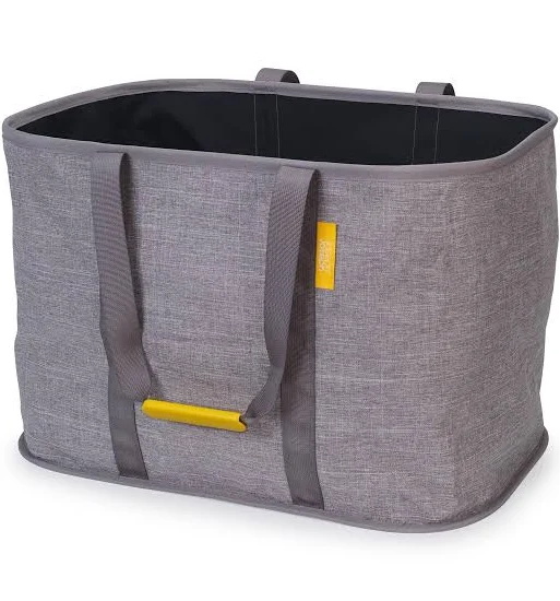 Joseph Joseph Hold-All Max Collapsible 55L Washing Laundry Basket Bag, Durable Fabric, Moisture Resistant, Grey