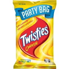 Smiths Twisties Cheese Snacks Party Size Share Pack 270g