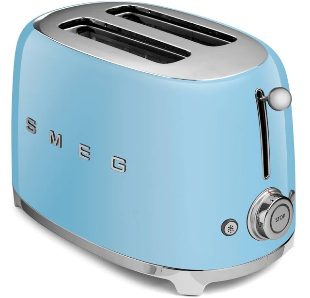 Smeg 50s Retro Style 2 Slice Toaster - Blue