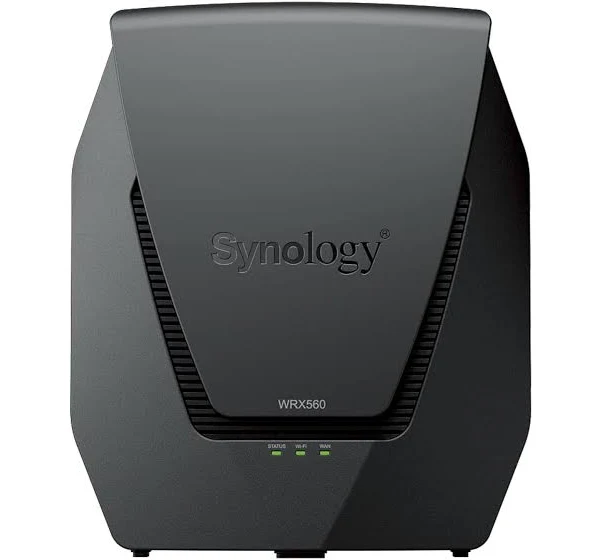Synology WRX560 Wi-Fi 6 Dual Band Mesh Enabled Router - 5 GHz / 2.4 GHz - Ethernet, VLAN Segmentation, Multiple SSIDs, Parental Controls, Threat Prevention, VPN