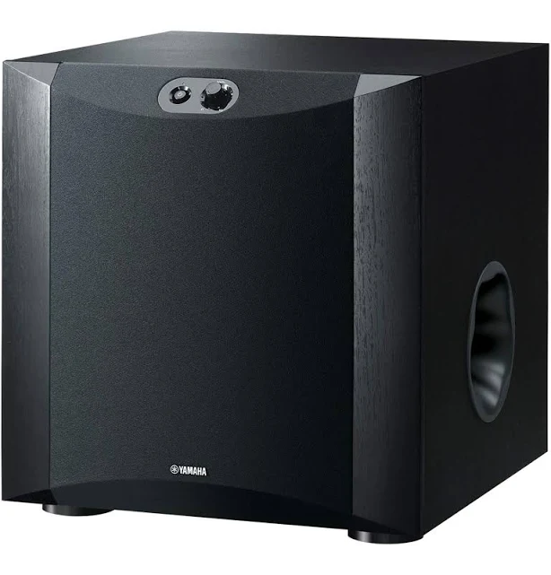 Yamaha NS-SW300 Subwoofer Speaker with 250W Output Power and Twisted Flare Port, Black
