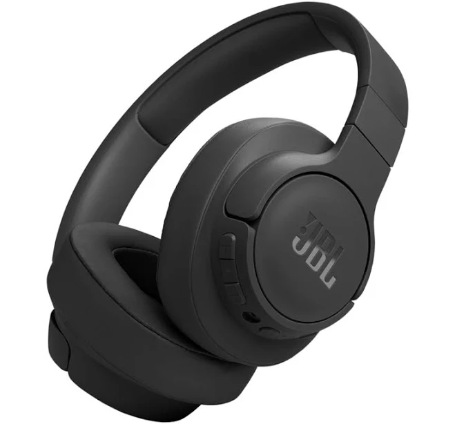 JBL Tune 770NC, Adaptive Noise Cancelling with Smart Ambient, Bluetooth 5.3 with LE Audio *, JBL Pure Bass Sound, Customize Your Listening Experience, Hands-Free Calls with VoiceAware, Black