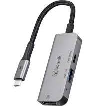 Bonelk 3-in-1 Multiport Hub Long Life Series (Black/Space Grey)