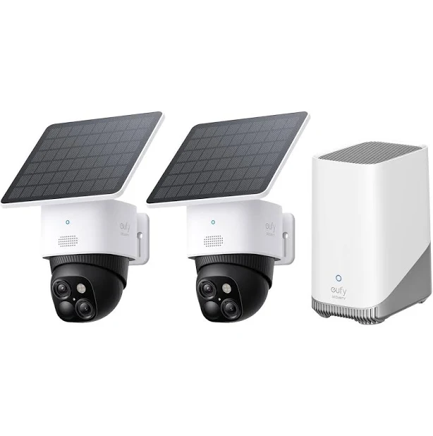 eufy S340 SOLOCAM Security Camera with Homebase (2 Pack)
