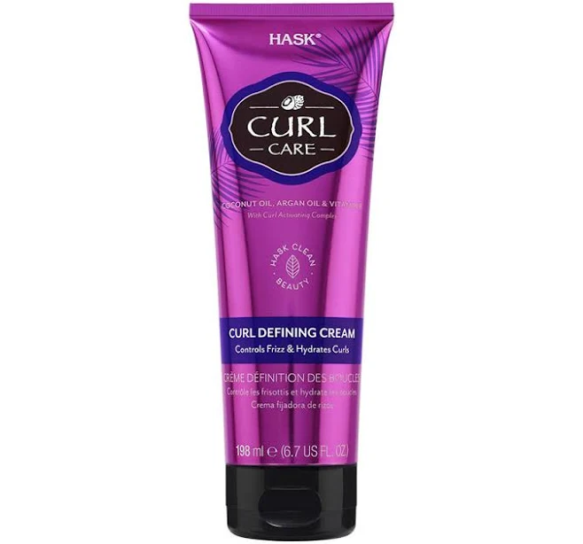 HASK Curl Care Defining Cream Curl Enhancing, colour safe, gluten-free, sulfate-free, paraben-free - 1 198 mL Tube