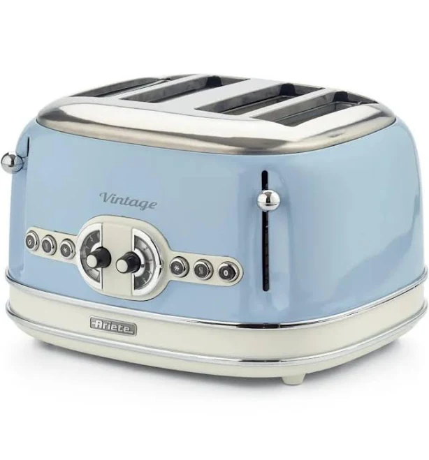 Ariete Vintage Series 4-Slice Toaster - Blue
