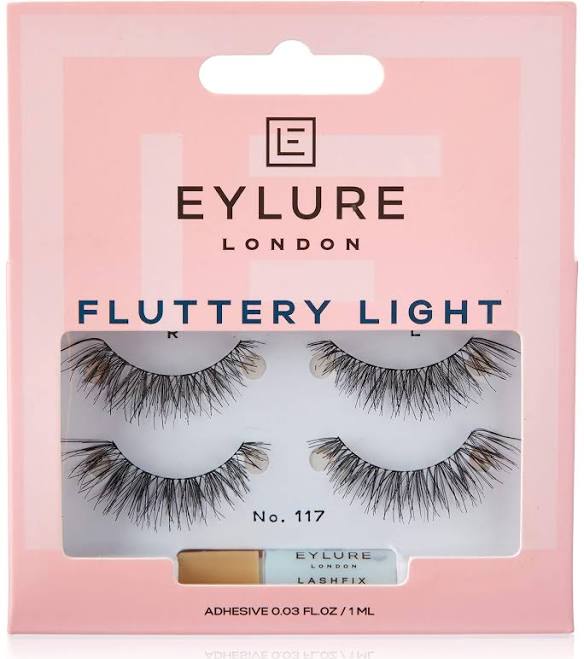 Eylure fluttery light lashes, no. 117, twin pack