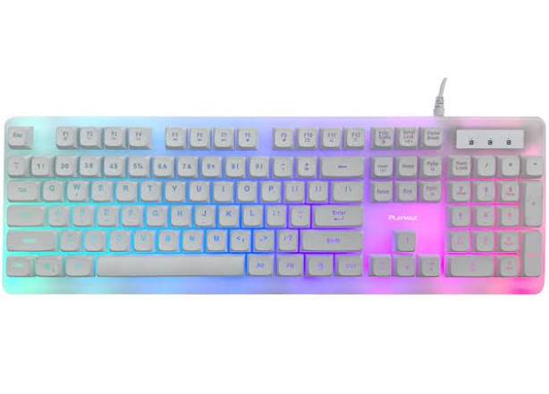 Playmax Aurora Gaming Keyboard (White)