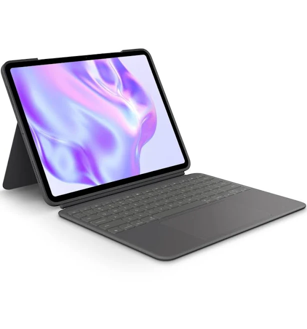 Logitech Combo Touch iPad Pro 13-inch (M4)(2024) Keyboard Case - Detachable Backlit Keyboard with Kickstand, Comfortable Typing, Multi-use Mode